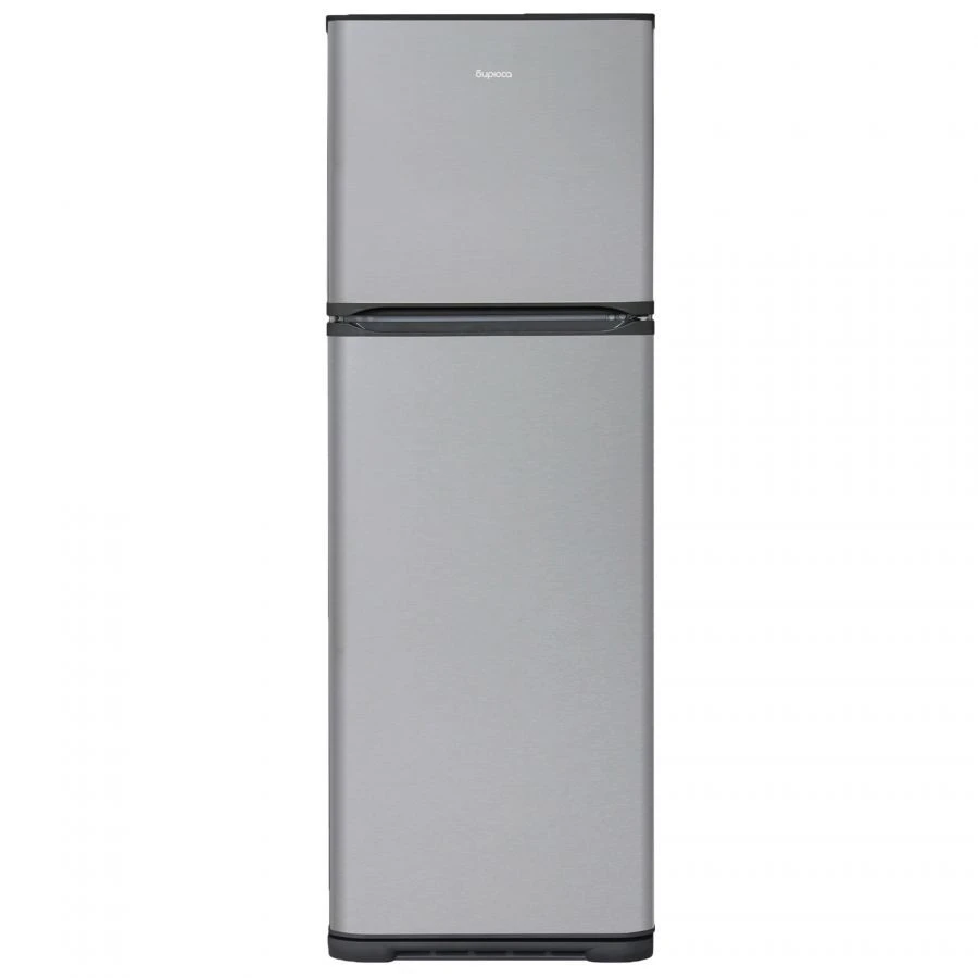 Silver Metal-Plastic Two-Chamber Refrigerator with Freezer "Biryusa C139