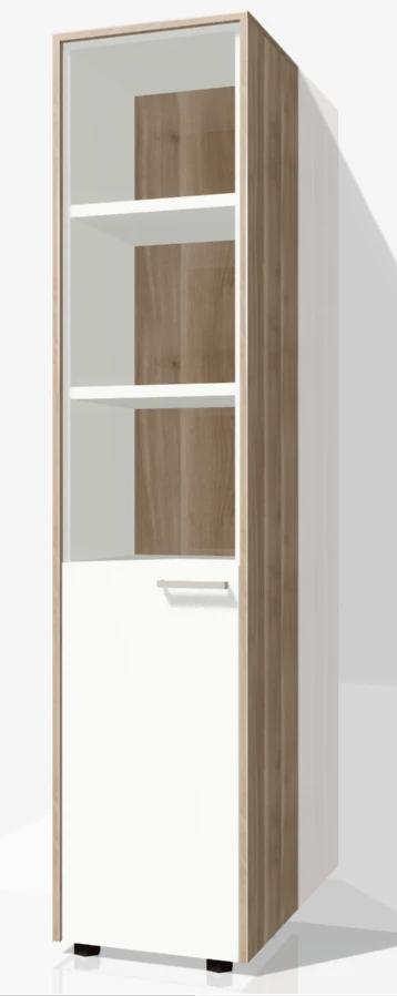 Narrow Office Cabinet with Low Door, Art. MSHUN 02
