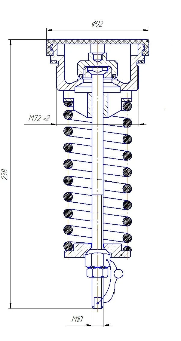 صمام أمان GT7-171325 DN25 لإطلاق غازات البترول المسال والأمونيا