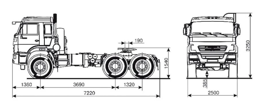 Heavy-Duty Tractor Truck for Towing Semi-Trailers 4311K3