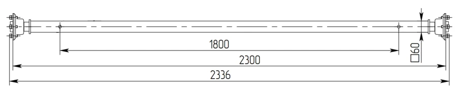 محور مقطورة لفئة O1 - 817718.022-07.06.800