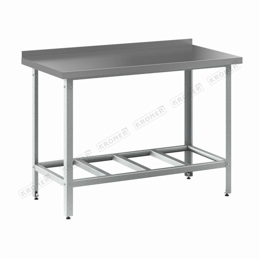 طاولة الإنتاج المركزية SCC - تصميم قياسي مع رف شبكي