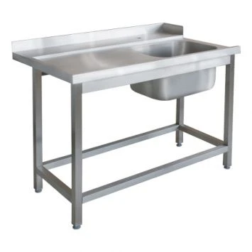 Dirty Dish Wash Table with Drain Hole