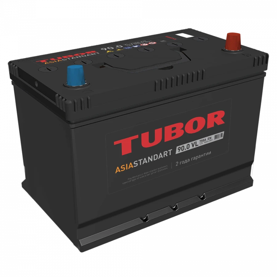 Lead-Acid Starter Battery TUBOR ASIA STANDARD 6ST-90.1(0) VL B01
