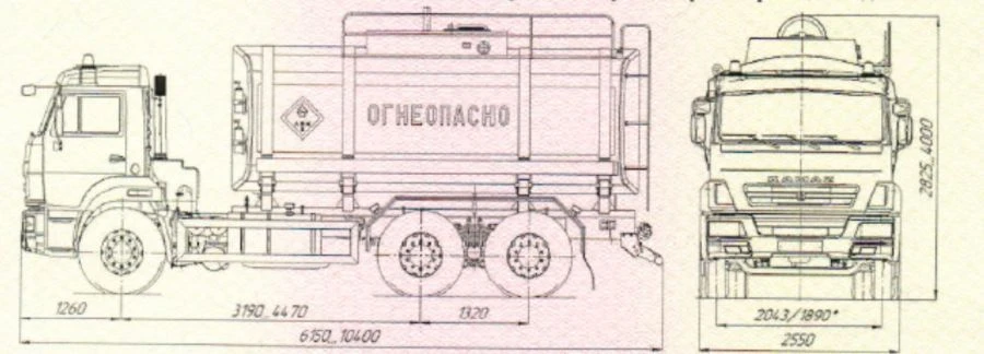 Fuel Tanker for Transporting and Storing Oil - UST 5453N4
