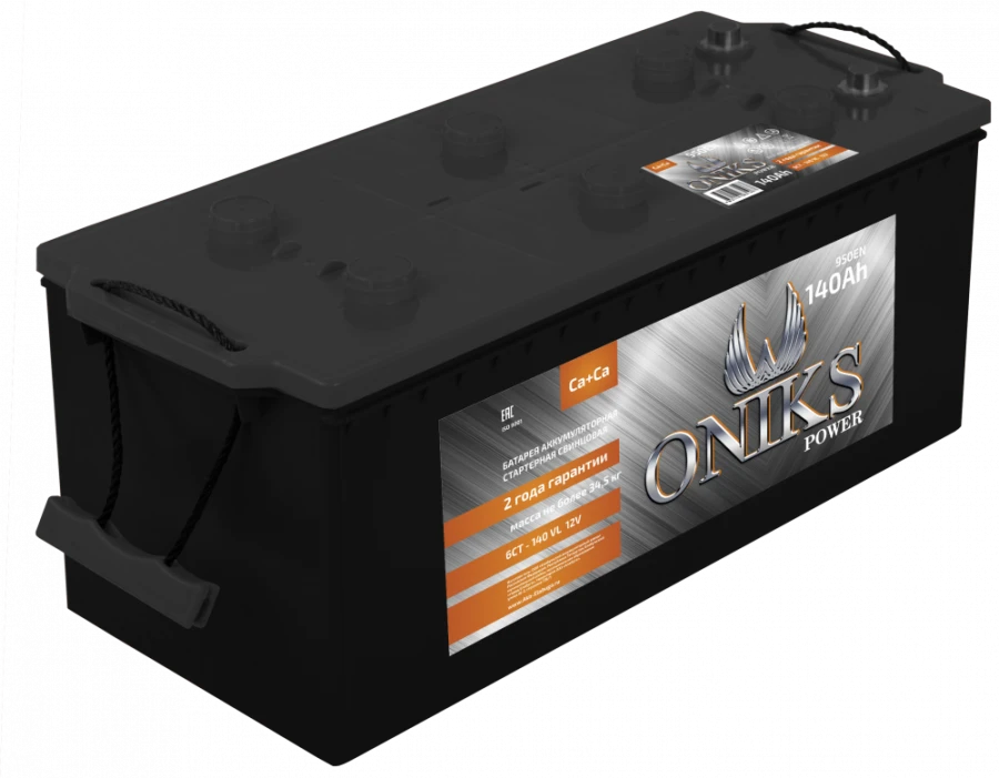 Lead Acid Starter Battery for Internal Combustion Engines 6ST-140 "ONIKS