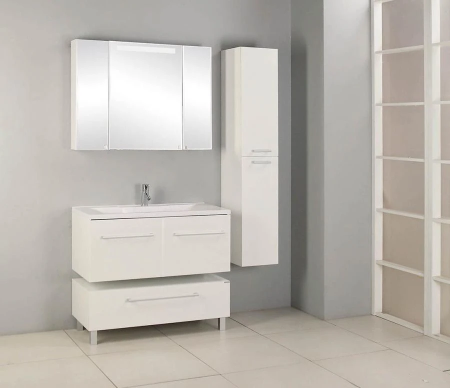 Aquaton Madrid 100M White Sink Cabinet with 2 Drawers 1A128001MA0101