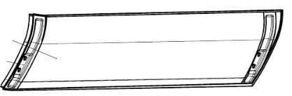 Left False Bulkhead for Tram 71-412-04.10.21.210