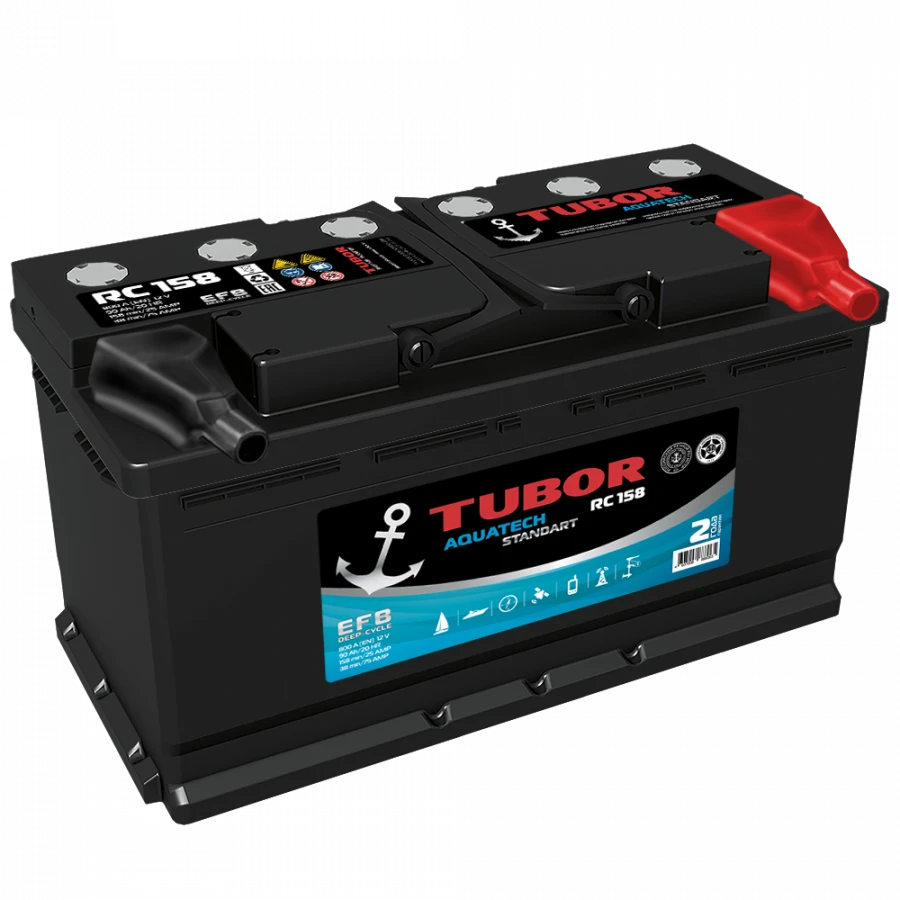 TUBOR AQUATECH STANDART 6ST-90.1(0) VL Lead-Acid Starter Battery