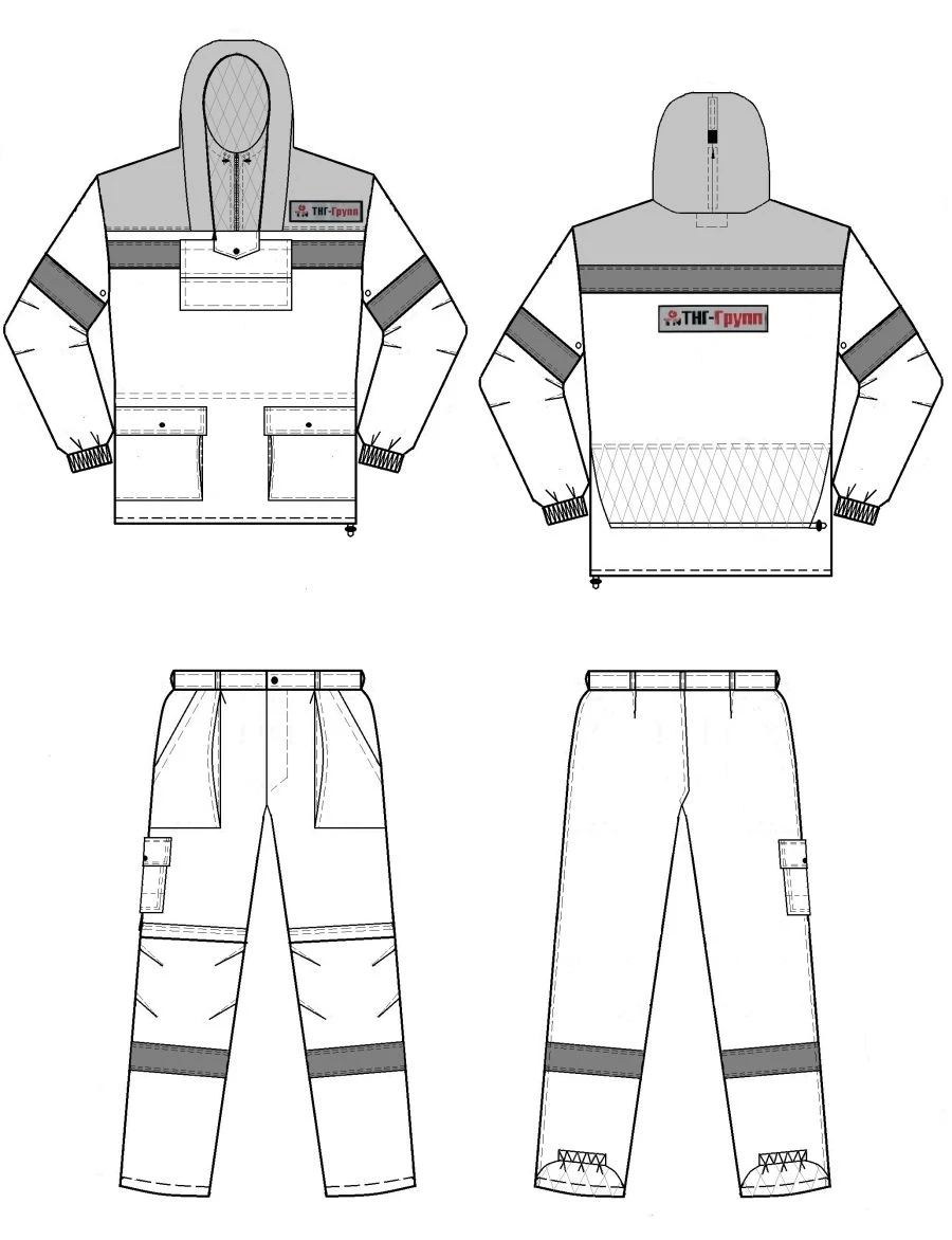Women's Protective Suit (Jacket, Pants, Mosquito Net) for Biological Hazard Protection