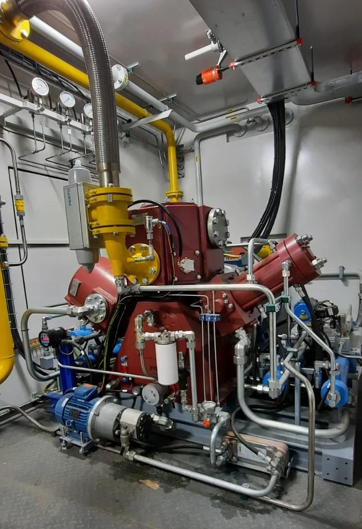 تركيب ضاغط CVG-250 لمحطات الغاز الطبيعي المضغوط
