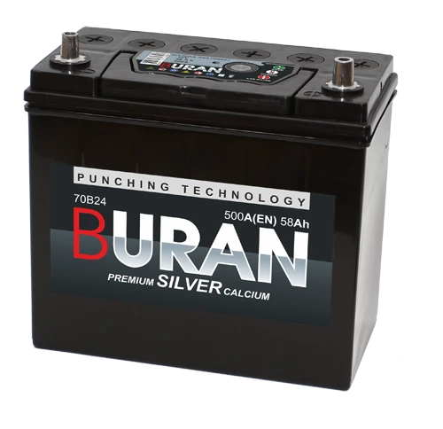 بطارية بدء تشغيل من الرصاص لمحركات الاحتراق الداخلي 12 فولت BURAN 6ST-44VLA آسيا 50B19R