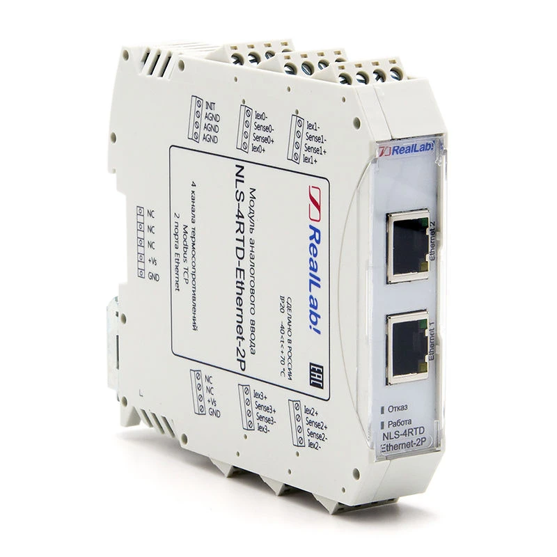 NLS-4RTD-Ethernet-2P وحدة قياس درجة الحرارة لإشارات RTD
