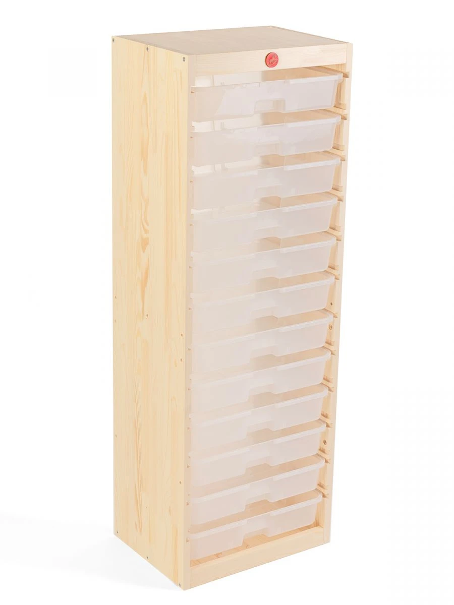Children's Play Shelf 1340mm with Toy Storage Bins - Playroom Organizer