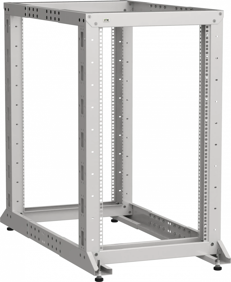 رف LINEA F 2-إطار 20U 600x600-1000مم رمادي - LF35-20U61-2GM