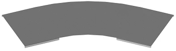 Horizontal 45 Degree Radius Cover for Cable Trays KLO 000 U45