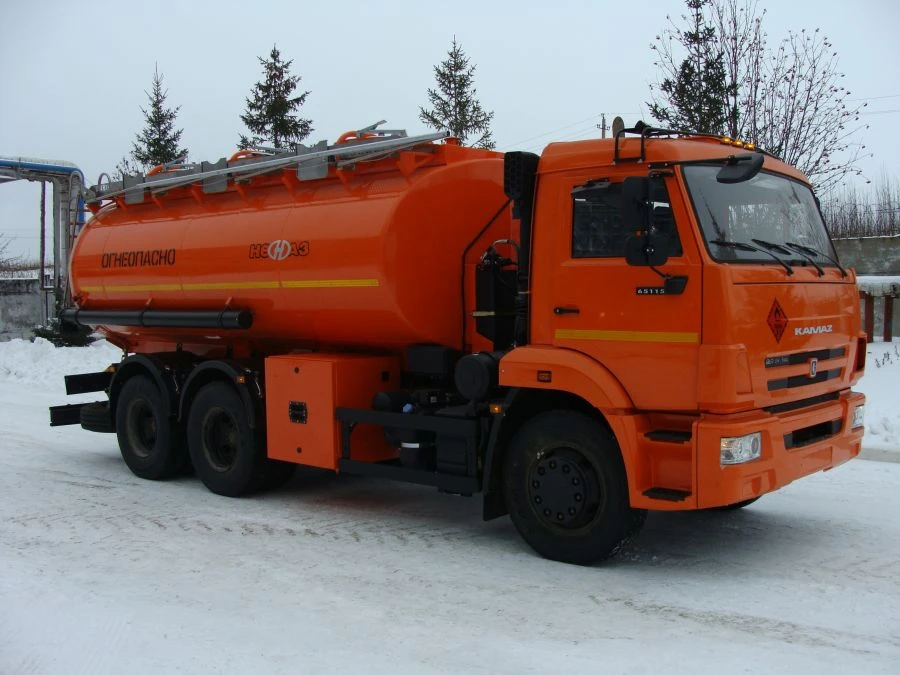 Light Oil Tanker NEFAZ-66052-A5 on KAMAZ-65115-A5 Chassis, Engine KAMAZ 667.511-300