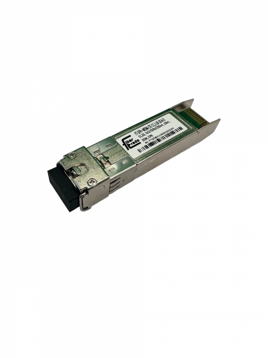 جهاز إرسال واستقبال بصري SFP+ لنقل البيانات حتى 11.3 جيجابت في الثانية - FT-SFP+-WDM-LTE-11,1-LR-10-A-D