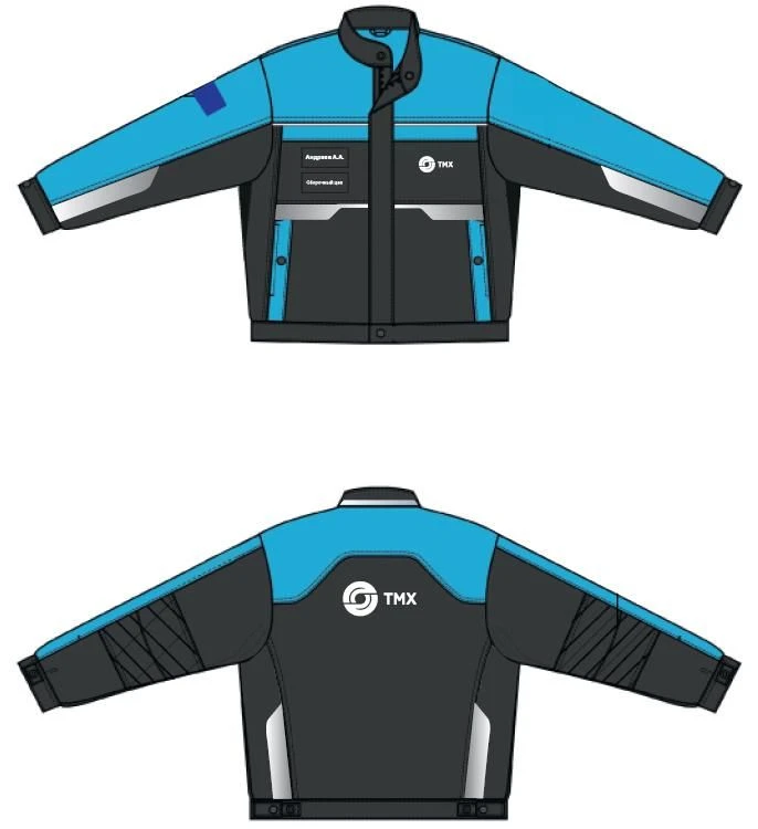 Women's Protective Suit for Mechanical Impact - Art. TMHER004 Jacket and Pants, Iron Gray