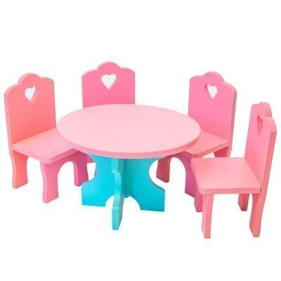 Doll Furniture Set - Table with Chairs (Art. KM-03)