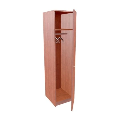 Student One-Door Wardrobe with Top Shelf and Hanger Rod 40*52*180