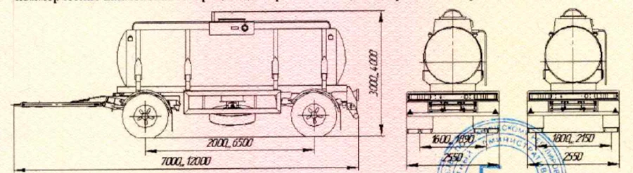 Round Section Tank Trailer for Technical Liquids, UST 94653J