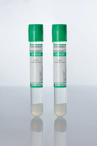 Vacuum Blood Collection Tubes with Lithium Heparin and Gel, 1.5ml