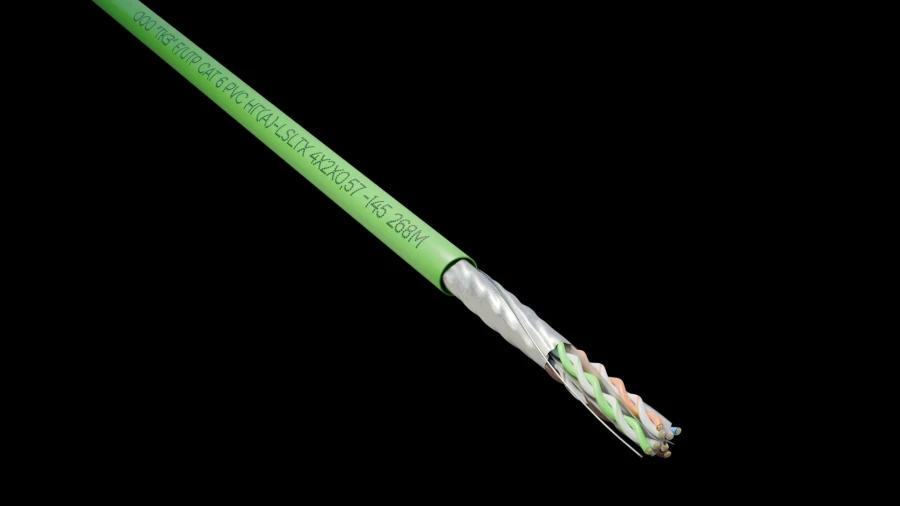 كابل التواء مزدوج عالي التردد F/UTP Cat 6 PVC ng(A)-LSLTx 4pr 24 AWG