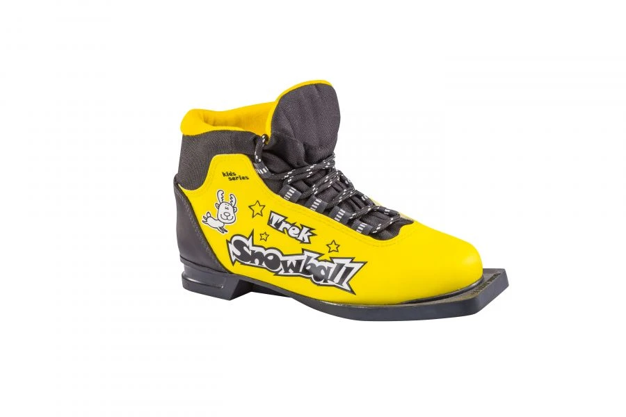 أحذية تزلج للأطفال TREK Snowball2 أصفر (شعار أسود) 75