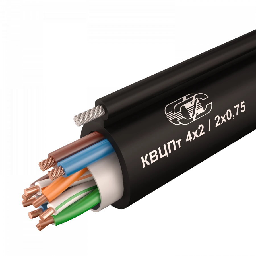 Combined Cable KVCPT 4x2x0.52/2x0.75 for Video Surveillance