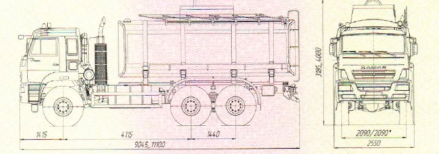 Light Oil Transport Tank Truck UST 54535G - Model 54535G-01, 54535G-02, 54535G-03