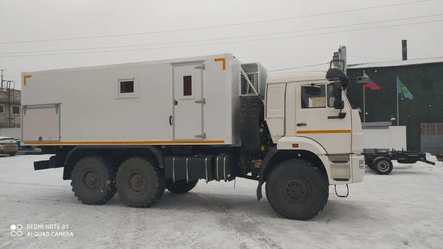 Diesel Engine Cargo Truck (Mobile Shop) Model 47060D on KAMAZ 4308 Chassis