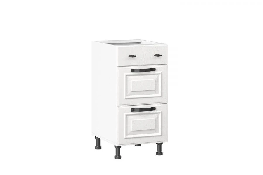 Luxurious White Kitchen Cabinet with 3 Drawers, Model LD.270180.000