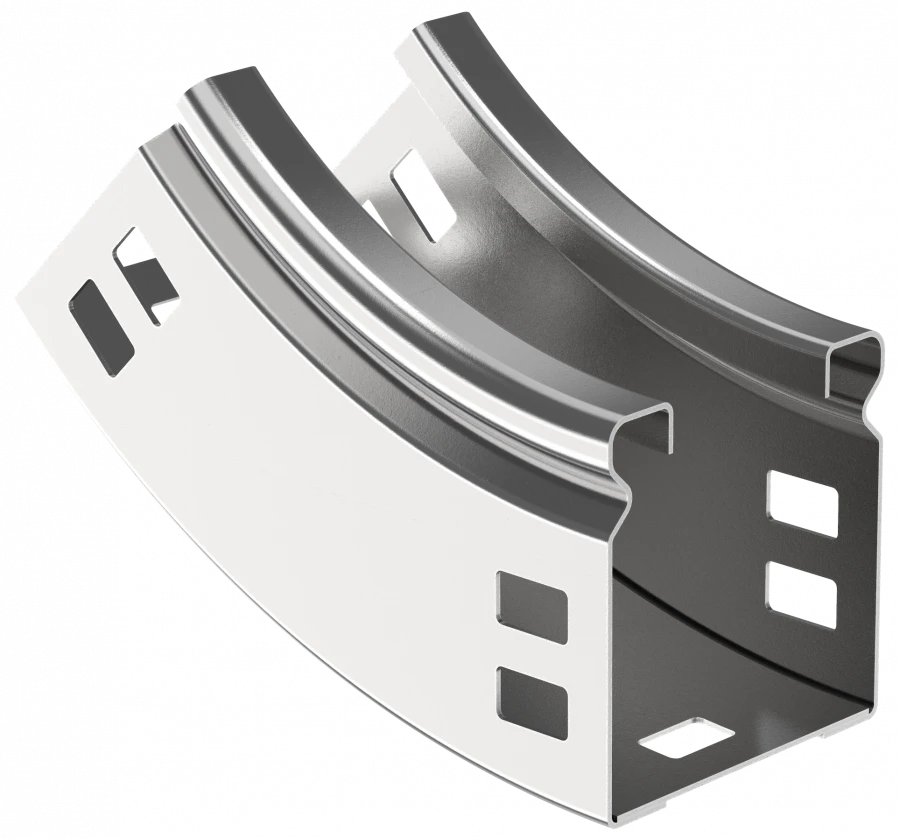 Vertical 45° Smooth Turn CPV51-0-45-050-050 ESCA 50x50mm IEK