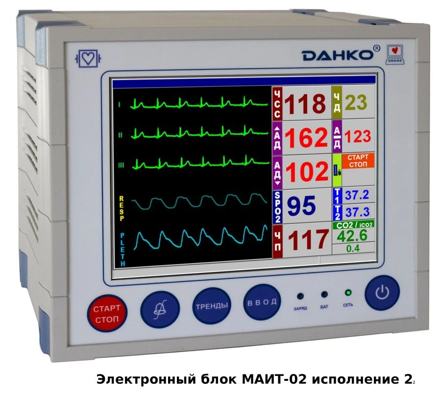 جهاز مراقبة التخدير والعناية المركزة MAIT-02 "دانكو®