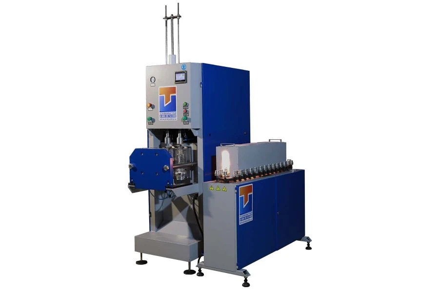 آلة النفخ شبه الأوتوماتيكية PV-1000 (U) لإنتاج زجاجات PET