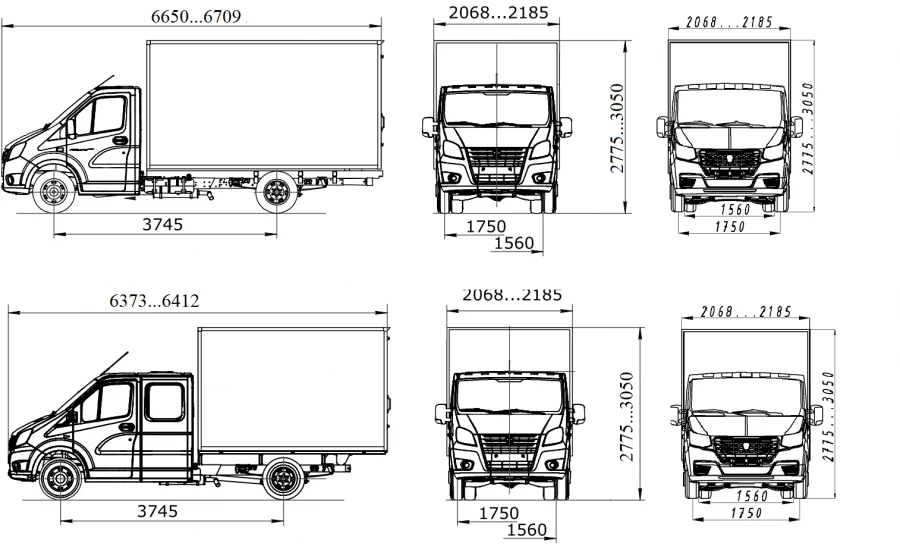 مركبة النقل 2250PJ على قاعدة شاسيه GAZelle NN