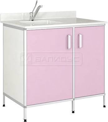 Bathroom Sink Cabinet with Round Aluminum Frame TM-LKN