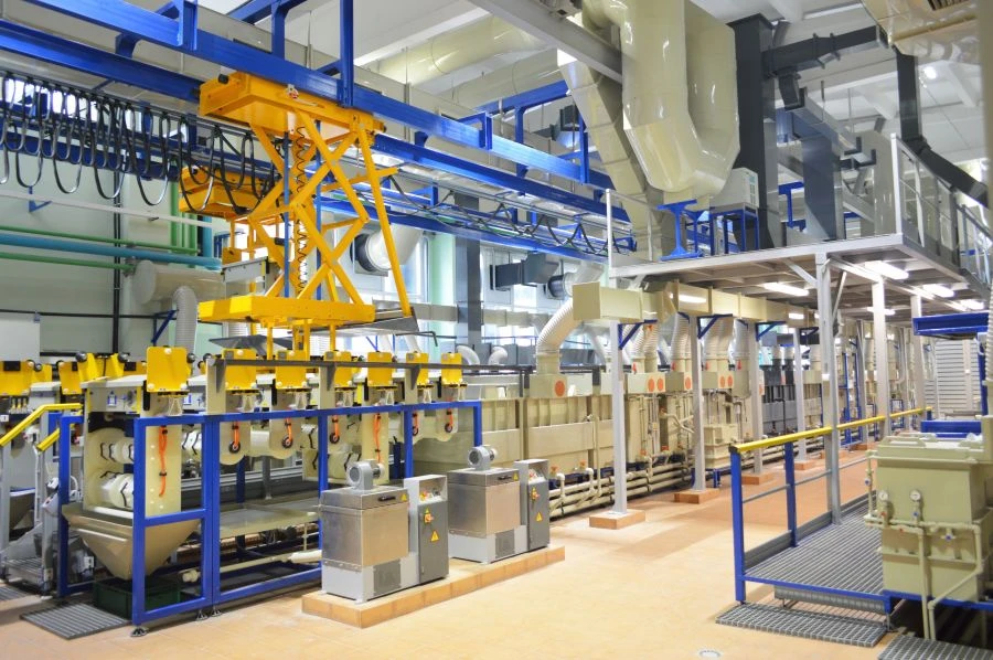 Chemical and Electrochemical Coating Line for Parts