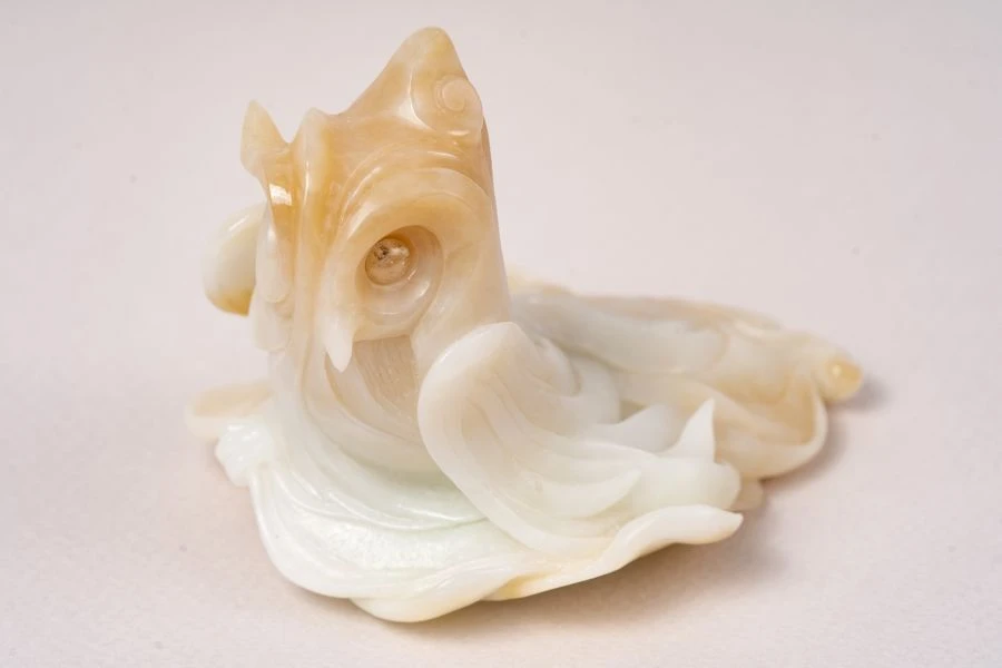 Artistic Stone Carving "Nebula. Owl" (Jade)