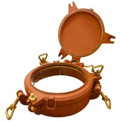 Round Marine Porthole for Closing Openings in Hulls and Walls