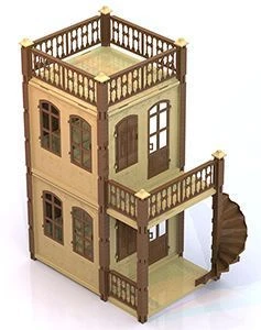 Princess Castle Dollhouse - 2 Floors, Beige