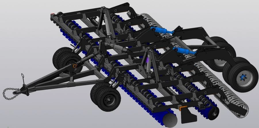 مفرمة أقراص DM-9x2M نصف مقطورة لتحضير التربة