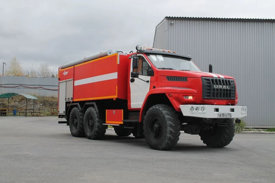 Fire Tanker Vehicle AC 9.0-40 Type 4673A on Ural-5557 Chassis