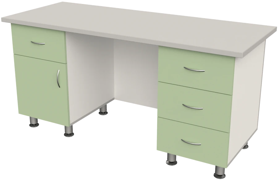 Medical Examination Table with Two Built-in Cabinets SKV-2 "Aibolit