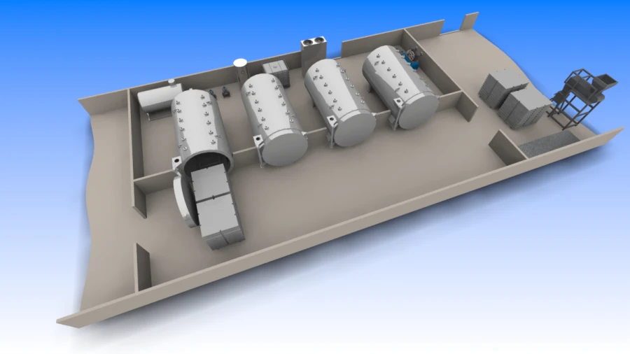 Vacuum Impulse Steam Drying Complex KSVIP-4K-10
