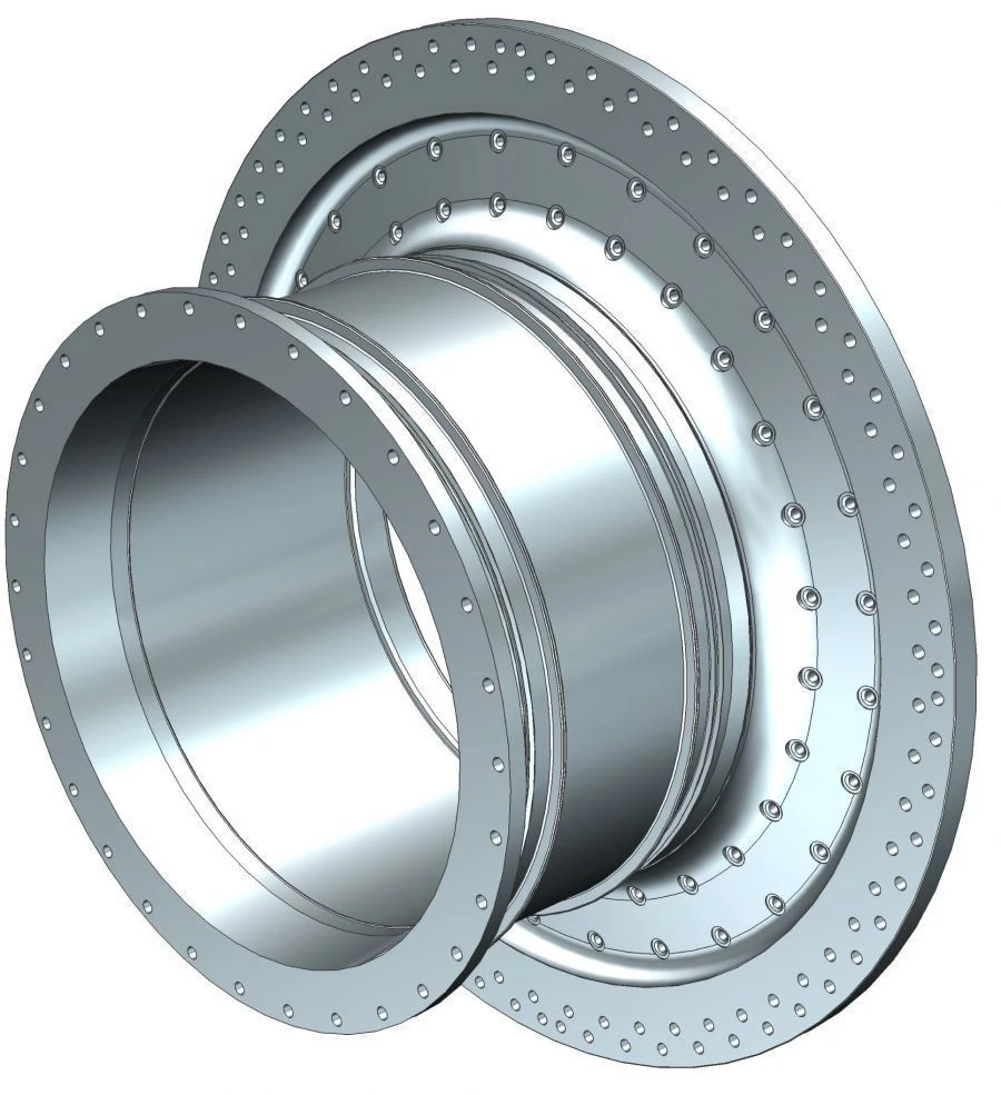 Assembly Discharge Spindle 1340.04.001 Steel Cylinder Component
