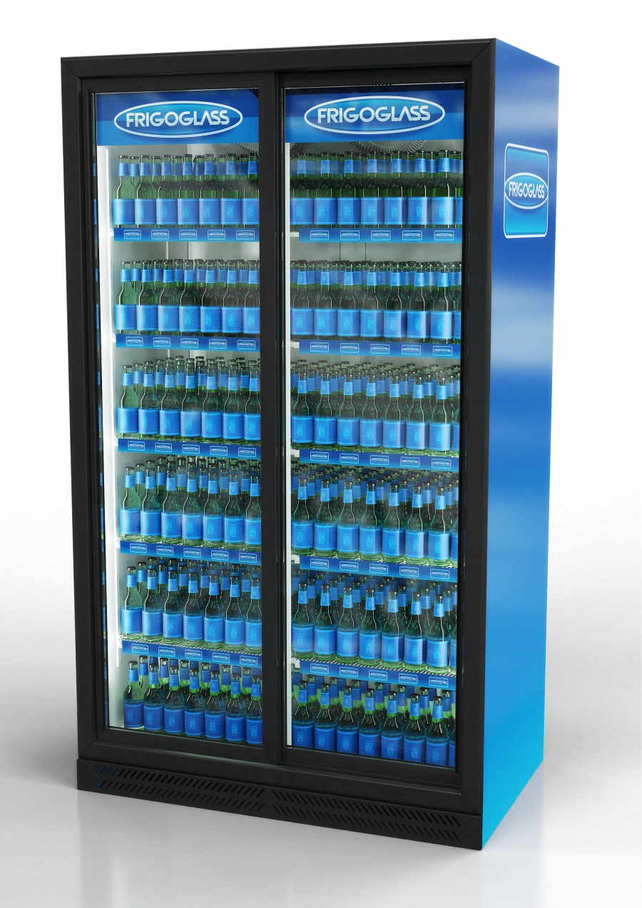 Refrigerated Display Case for Beverages and Food, Super 16 FFSD [R290] S