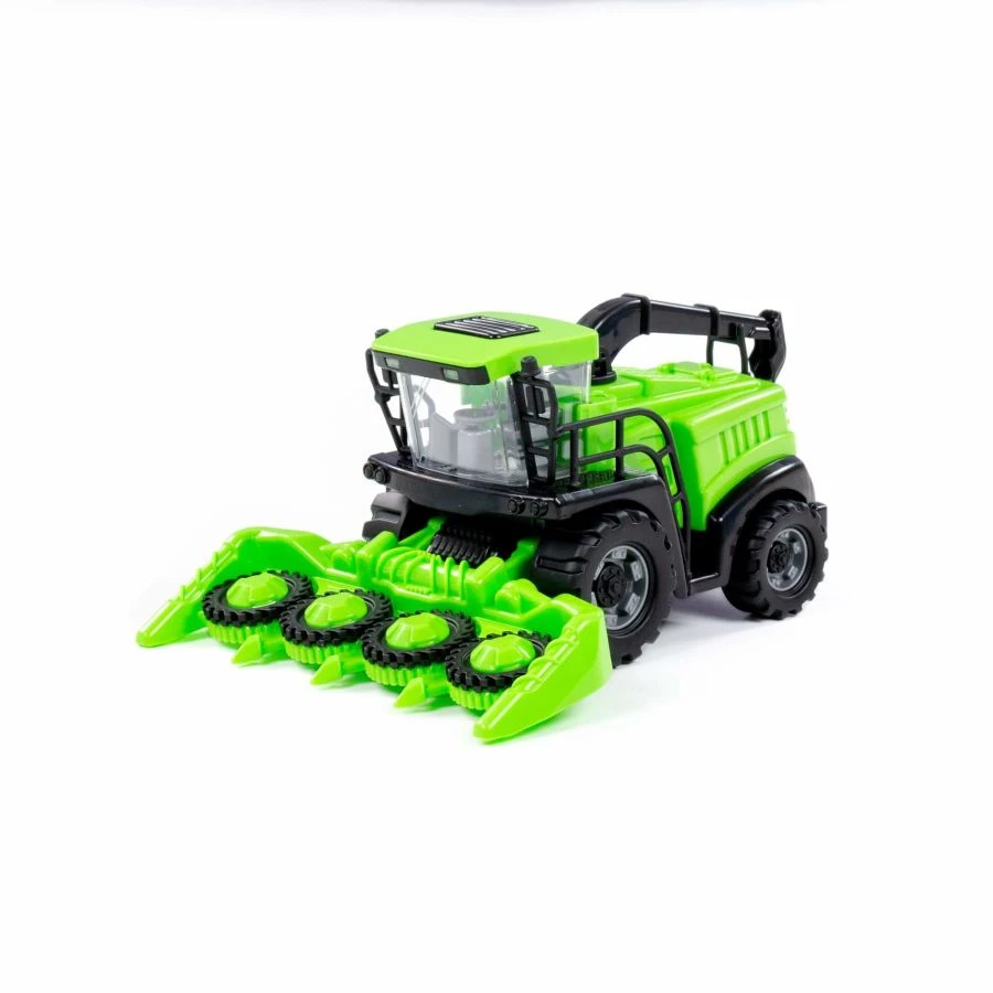 حاسبة زراعية خضراء تعمل بالانجرار لجمع المحاصيل بوليسية رقم 2