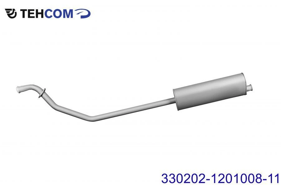 كاتم صوت للسيارة غازيل مع أنبوب العادم، طراز 330202-1201008-11